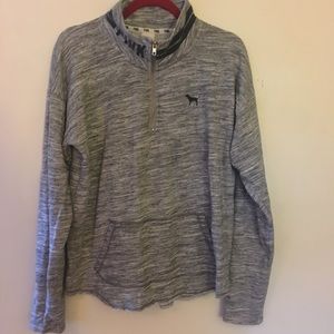 PINK half zip pullover